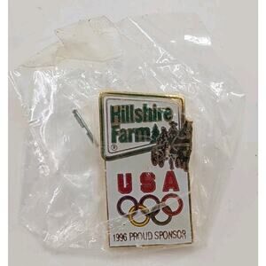 Olympic Pin Atlanta 1996 USA Hillshire Farm Proud Sponsor Aminco